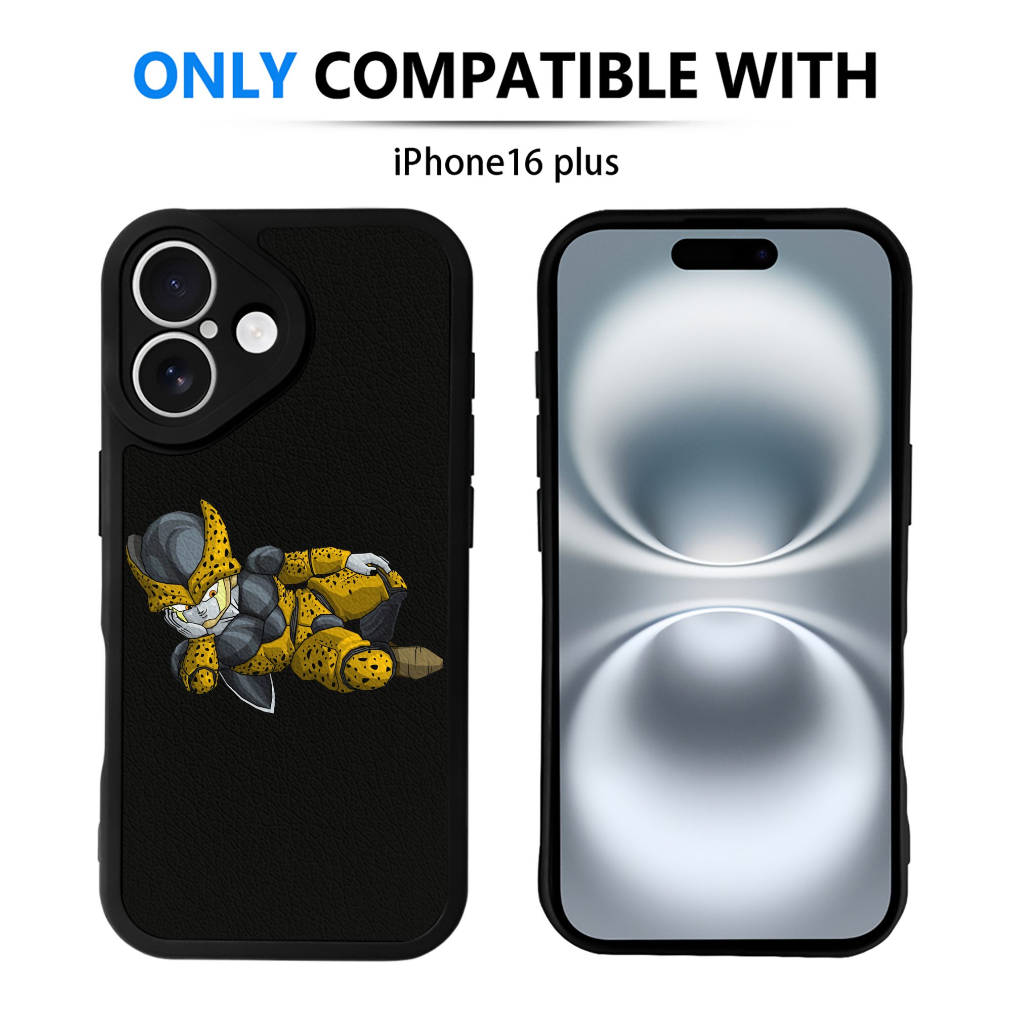 （画像用） ドラゴンボール セル DRAGON BALL Cell 【iPhone 16シリーズ対応】シリコンスマホケース（レザー調） 材質：シリコン
